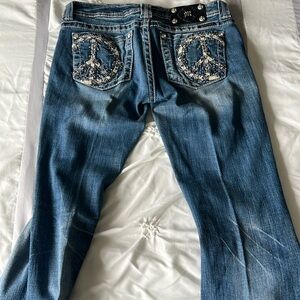 Miss Me jeans - peace sign
